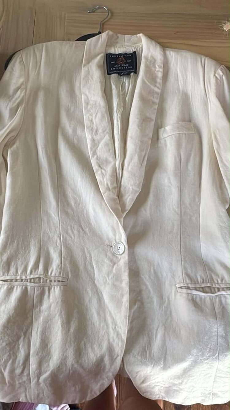 The Limited Vintage Blazer Jacket Ivory